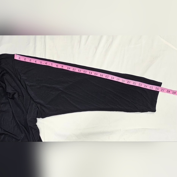 Liz Claiborne Career Woman Blouse Black Gold Beaded Neckline Plus Size 5X - Picture 9 of 10